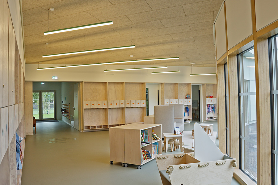 LED-Leuchten Projekt Kita Felsberg