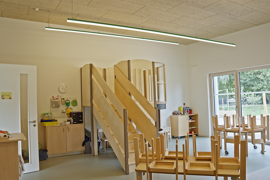 LED-Leuchten Projekt Kita Felsberg