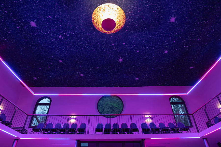 Licht Sakralbau Synagoge Innenraum LED Leuchte Luxsystem HADLER